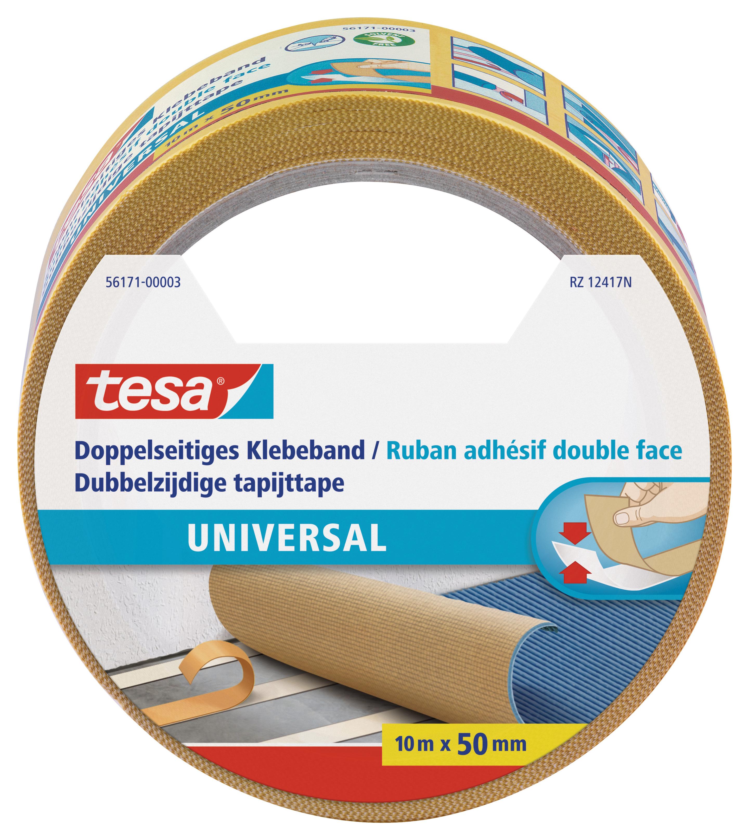 tesa® Doppelseitiges Klebeband, universal 50mm x10m