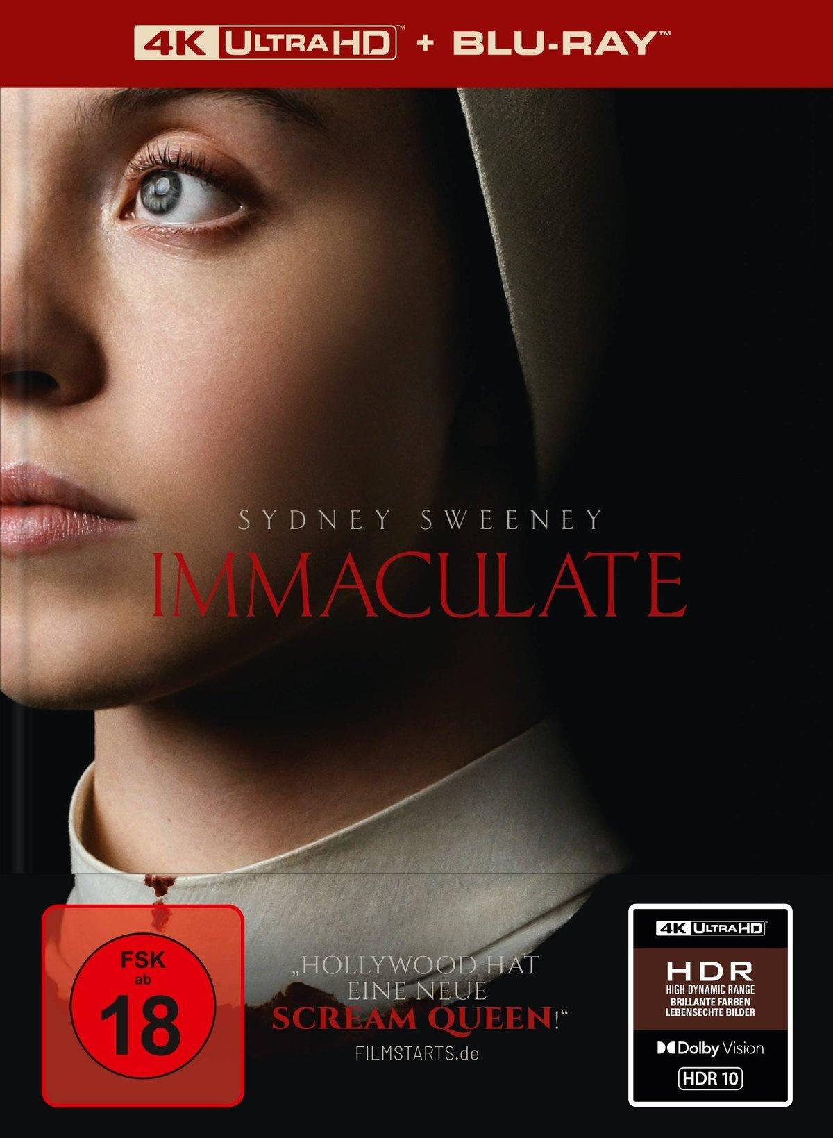 Immaculate - 2-Disc Limited Collector's Mediabook (UHD-Blu-ray + Blu-ray)