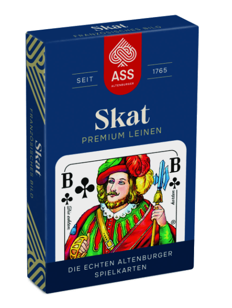 ASS Altenburger - Skat Premium Leinen, französisches Bild in Faltschachtel