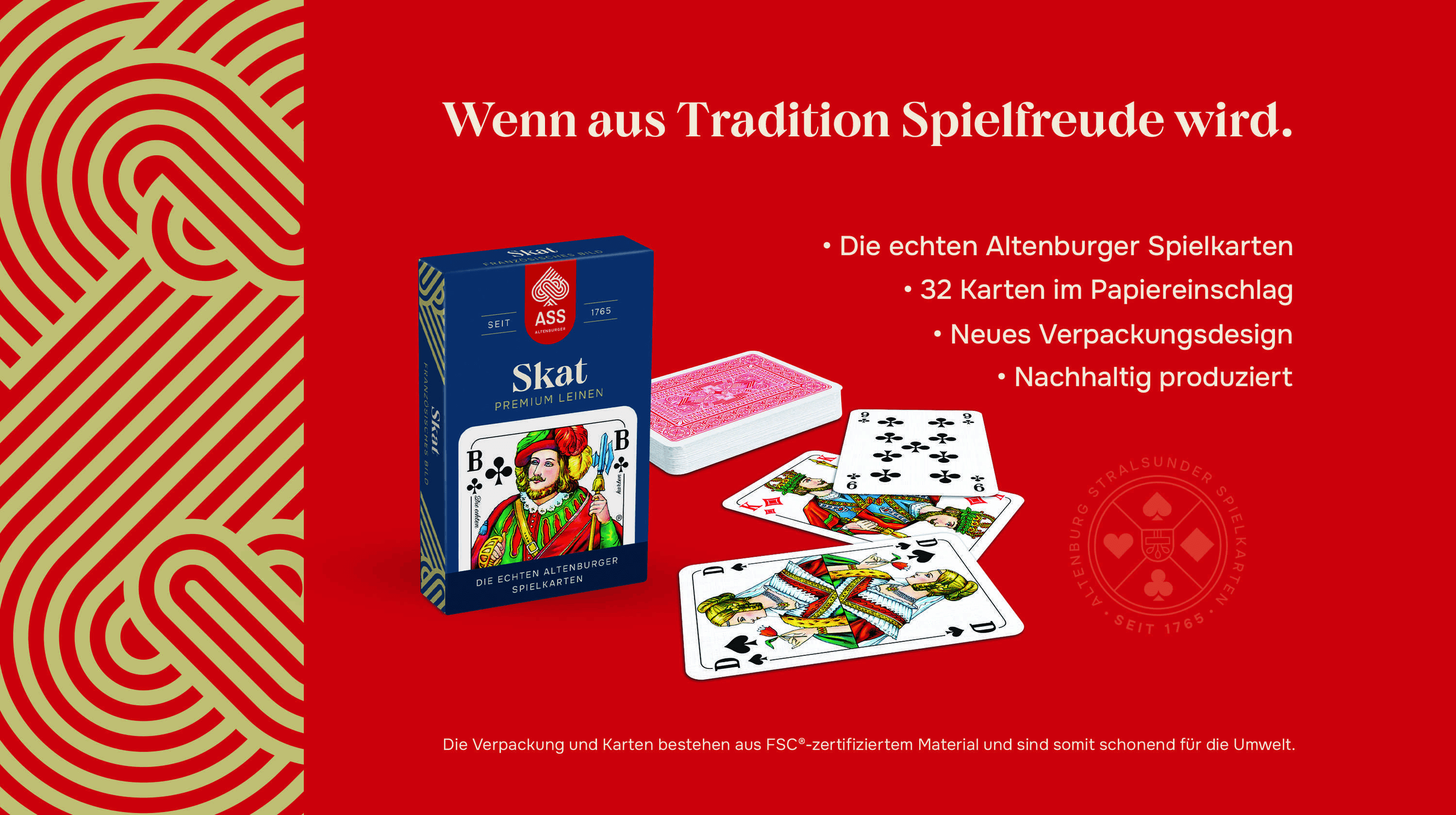 Produktbild ASS Altenburger - Skat Premium Leinen, französisches Bild in Faltschachtel 2 von 5