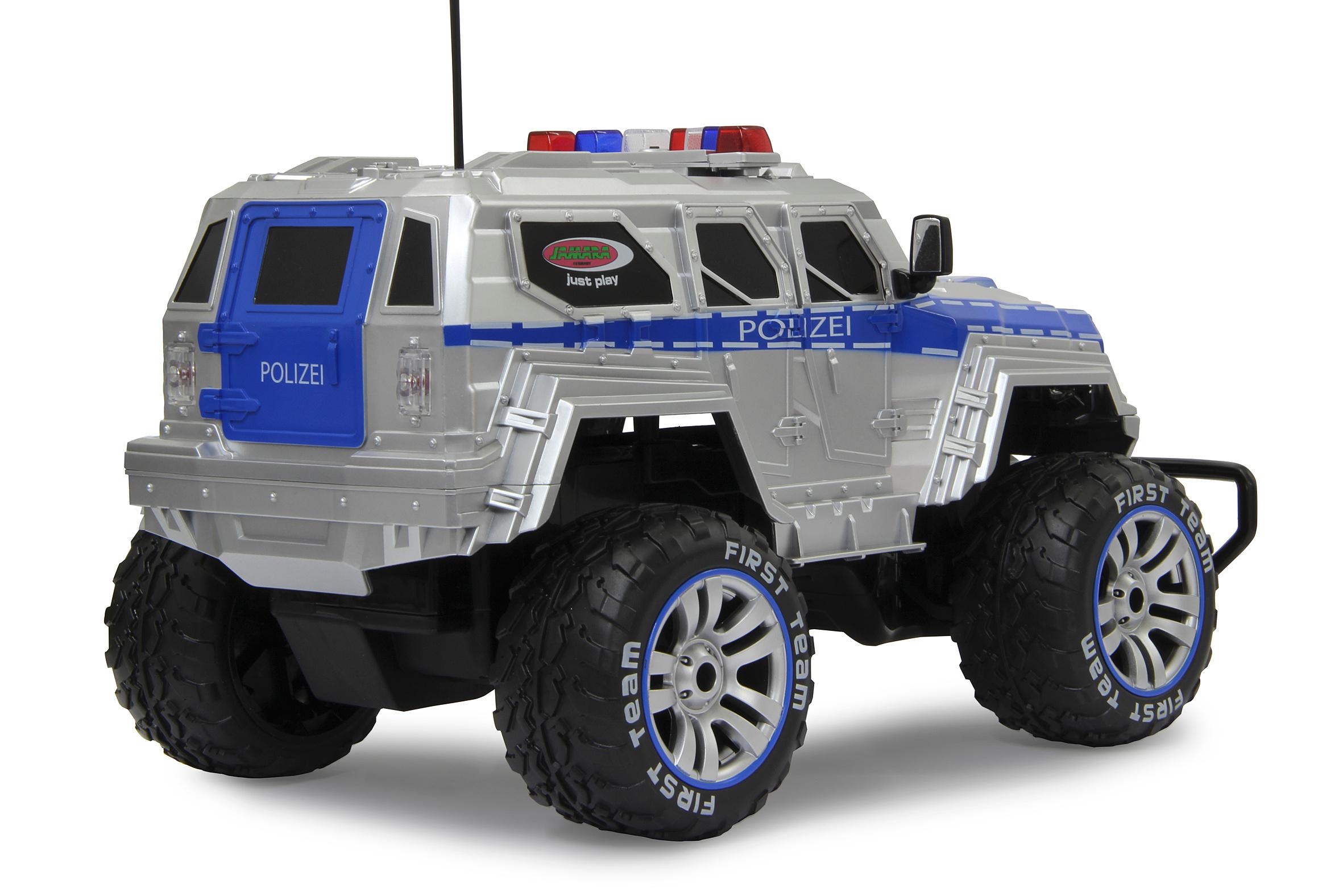 Produktbild Jamara Polizei Panzerwagen Monstertruck 1:12 27MHz LED inkl. Akku&Ladegerät  410032 5 von 6