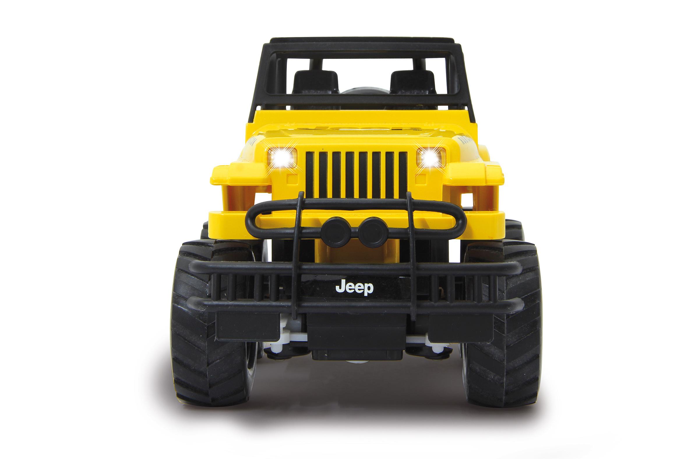 Produktbild Jamara Jeep Wrangler Rubicon 1:18 gelb 2,4GHz   405124 3 von 5