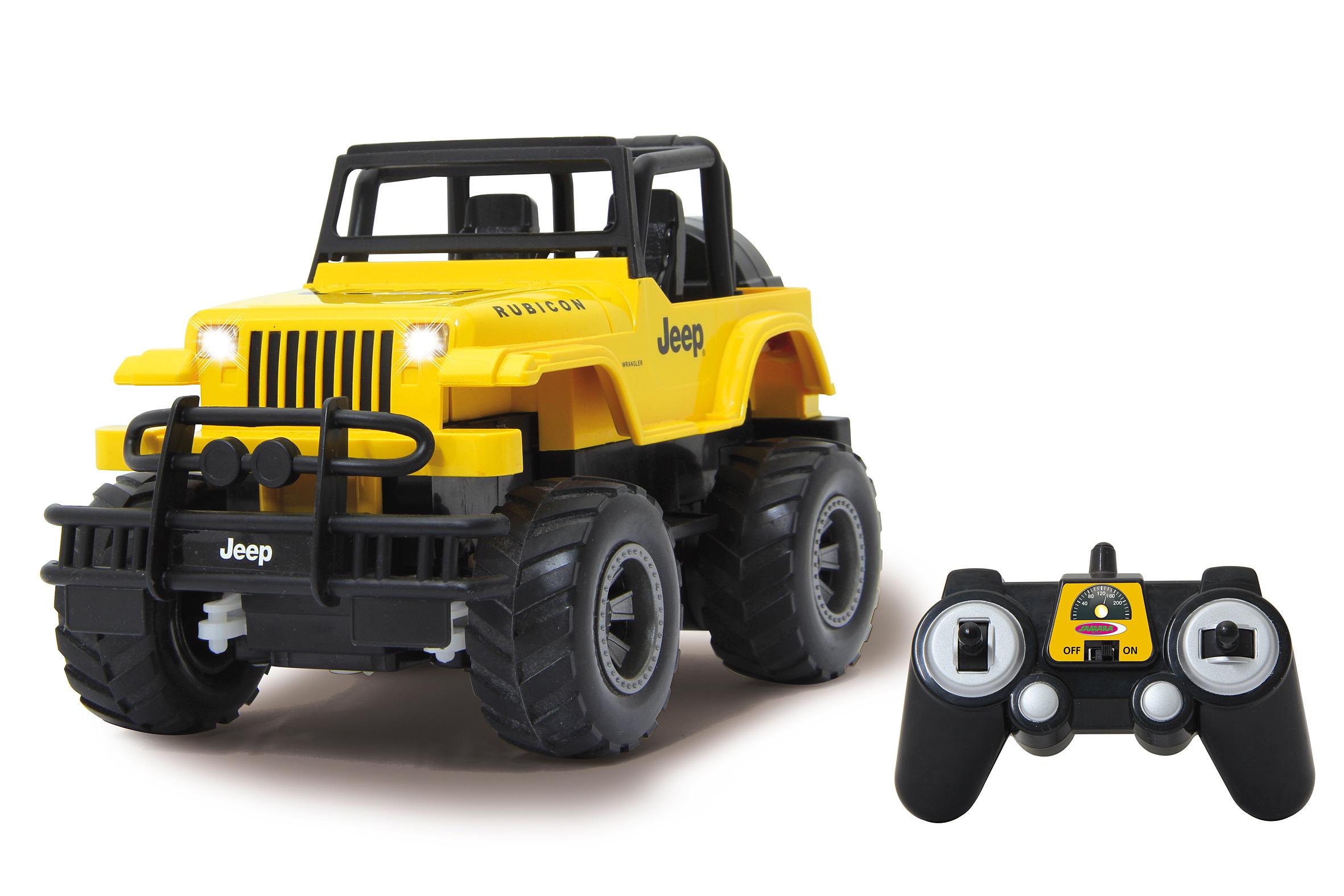 Jamara Jeep Wrangler Rubicon 1:18 gelb 2,4GHz   405124