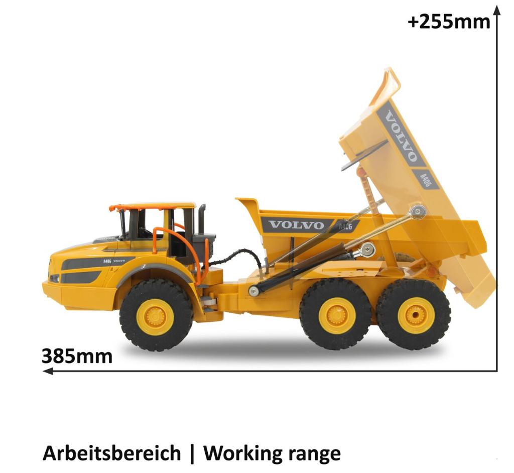 Produktbild Jamara Muldenkipper Volvo A40G 1:20 2,4GHz 7 von 9