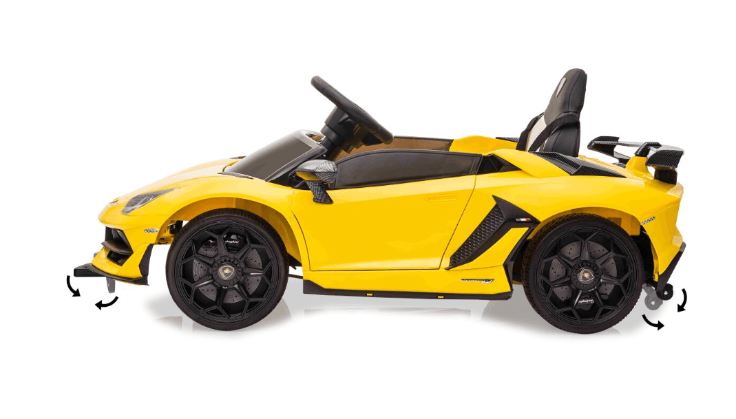 Produktbild Jamara Ride-on Lamborghini Aventador SVJ gelb 12V 2,4GHz 4 von 9