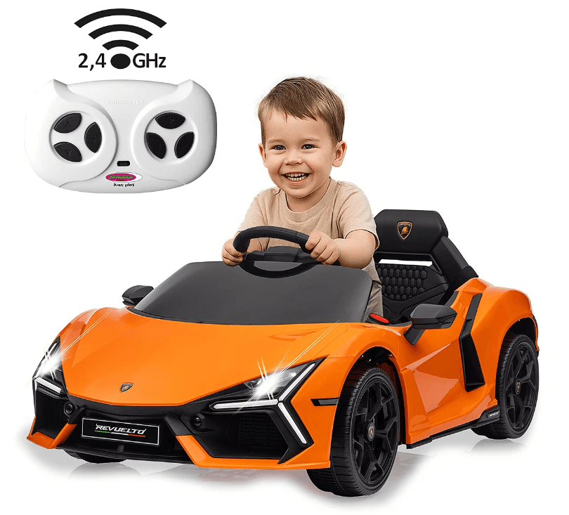 Jamara Ride-on Lamborghini Revuelto orange 2,4GHz Li-Power 12.6