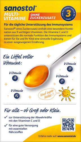 Produktbild Sanostol Multi-Vitamine ohne Zuckerzusatz 4 von 6