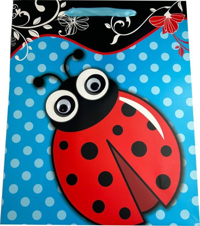 BOCK Geschenktüte mittel Wackelaugen 23 x 18 x 10cm sortiert