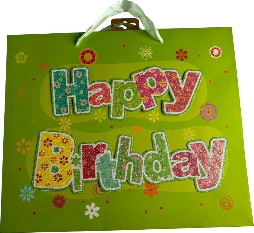 Produktbild BOCK Geschenktüte mittel Happy Birthday 23 x 17,5 x 10cm sortiert 3 von 3