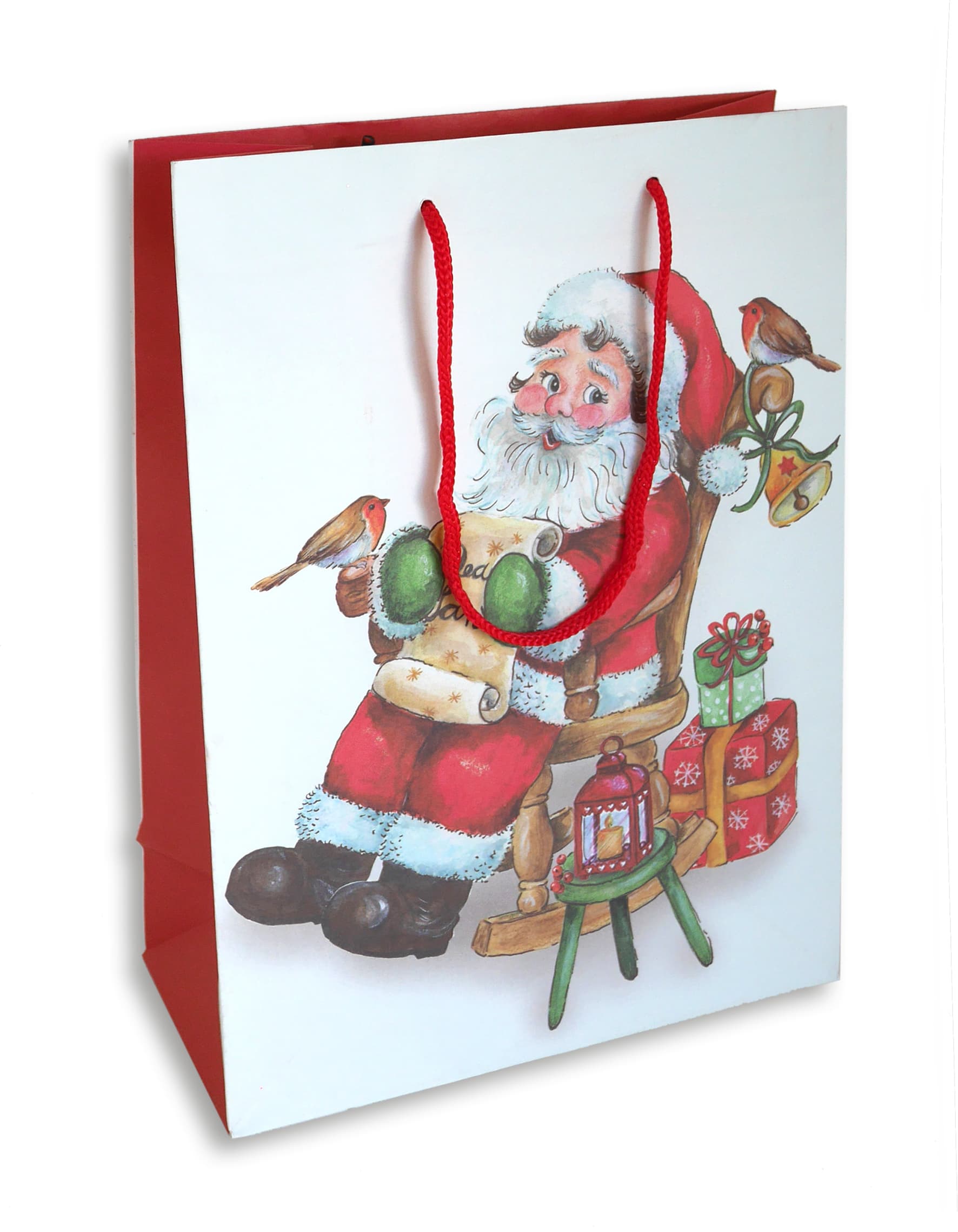 BRAUN+COMPANY Geschenktasche Weihnachten 20x28x10cm Nikolaus