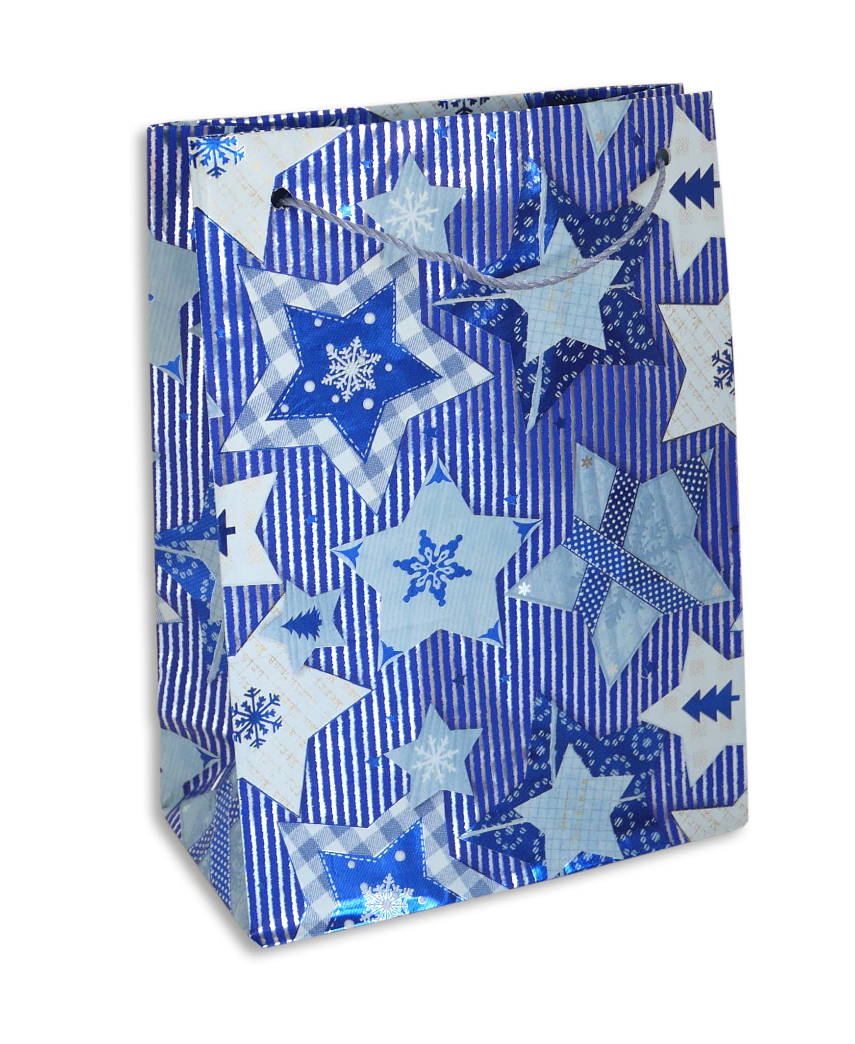 BRAUN+COMPANY Geschenktasche Weihnachten Bouti 16x22x8cm mit Kordel sortiert