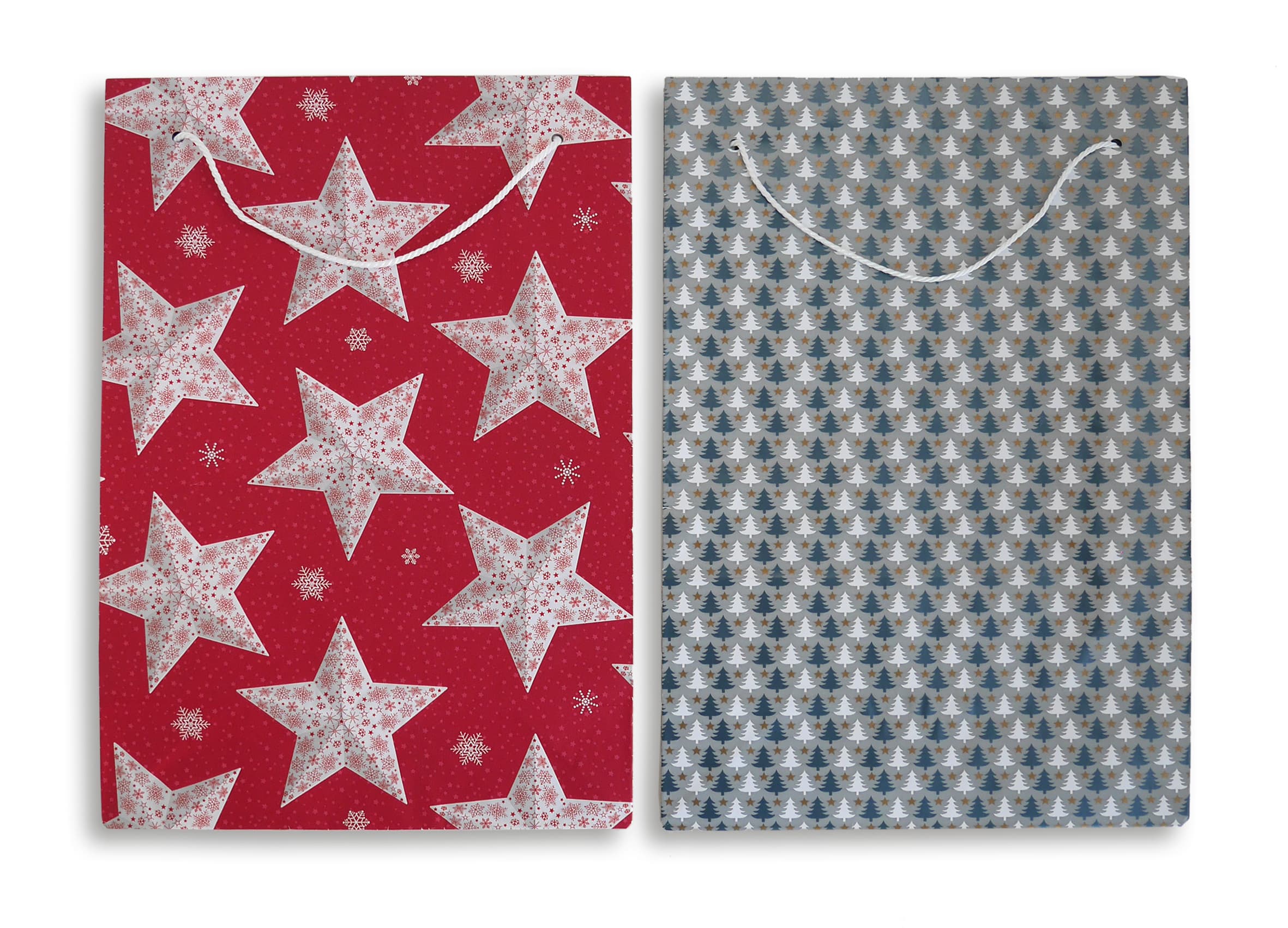 BRAUN+COMPANY Geschenktasche Weihnachten 26x39x13cm 2er Pg Sortierung