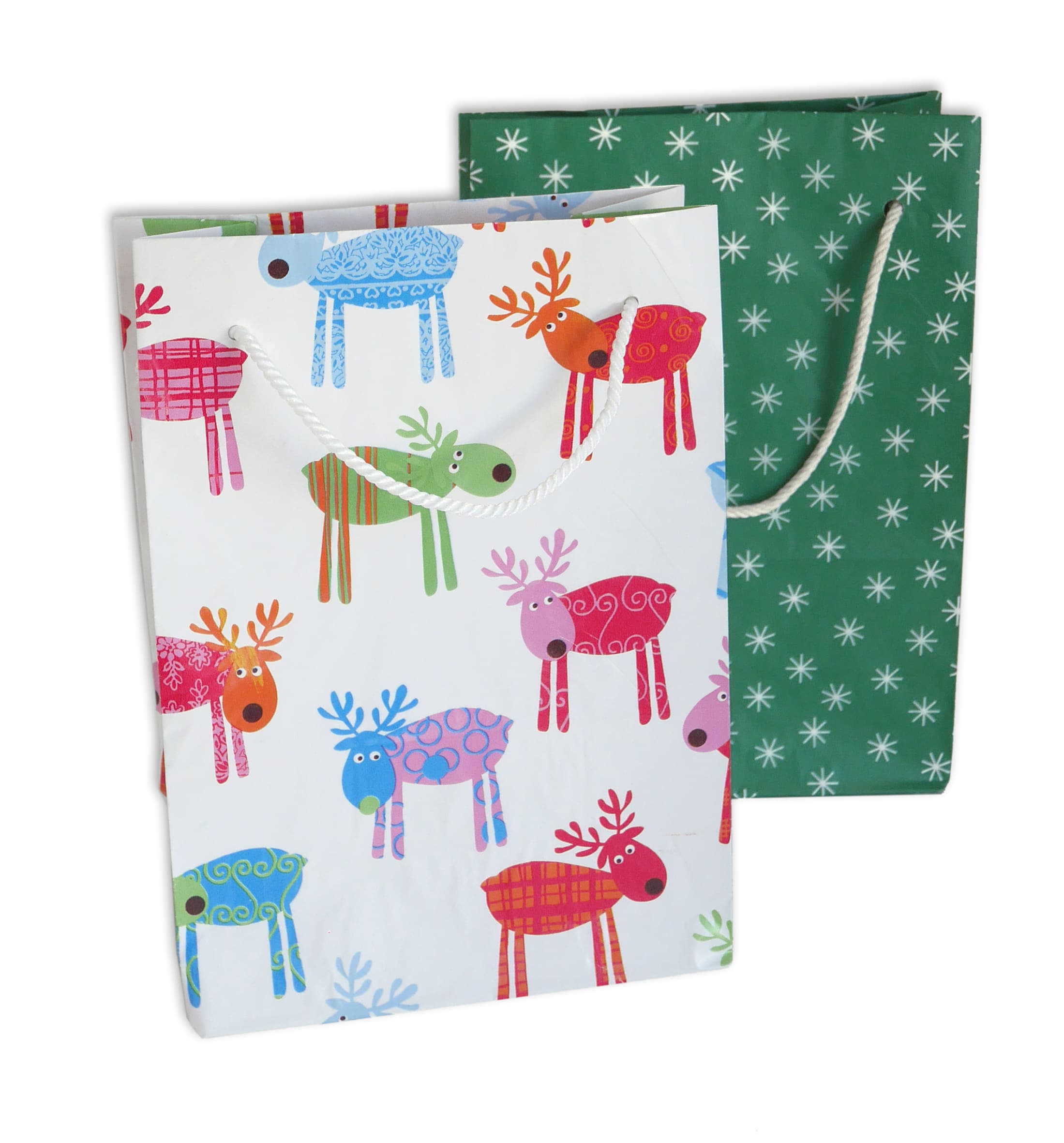 BRAUN+COMPANY Geschenktasche Weihnachten 16x22x8cm Sortierung 2er Pg