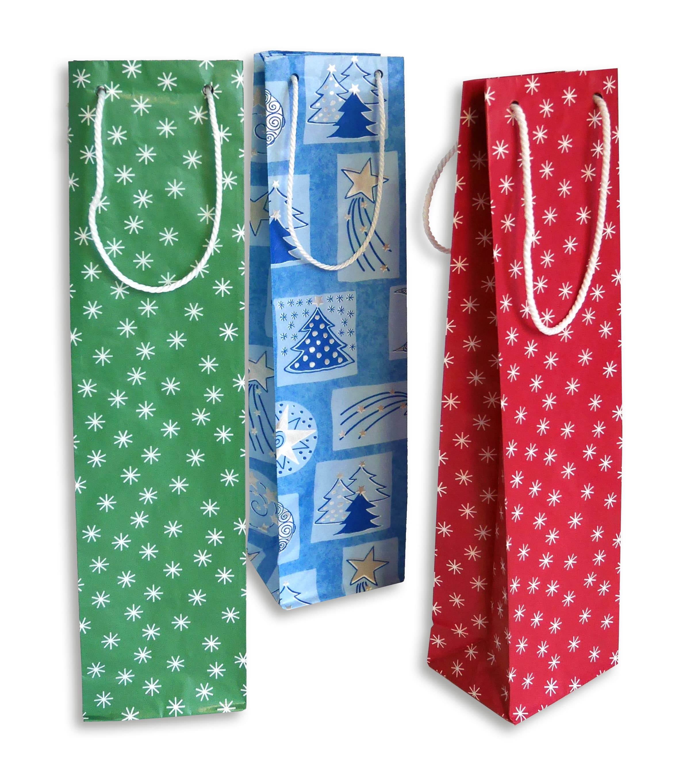 BRAUN+COMPANY Geschenktasche Weihnachten12x36x10cm Sortierung 2er Pg