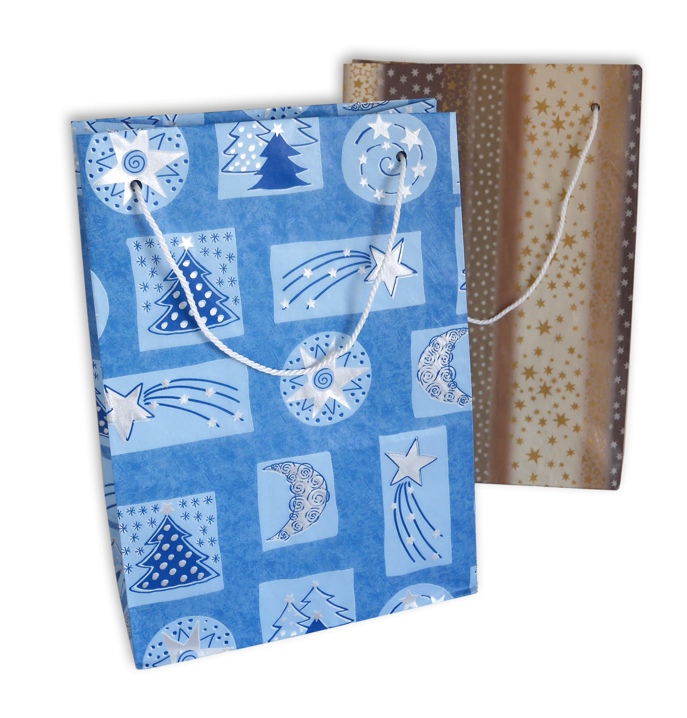 BRAUN+COMPANY Geschenktasche Weihnachten 20x28x10cm 2er Pg Sortierung