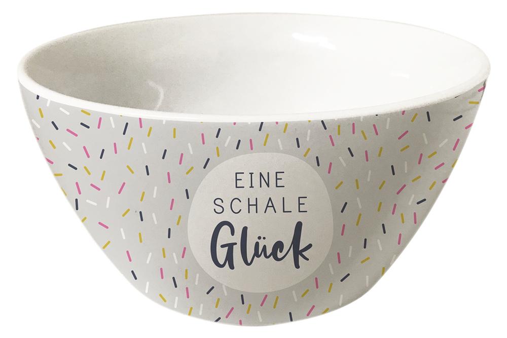 GRAFiK WERKSTATT Müslischale Gute Laune Eine Schale Glück