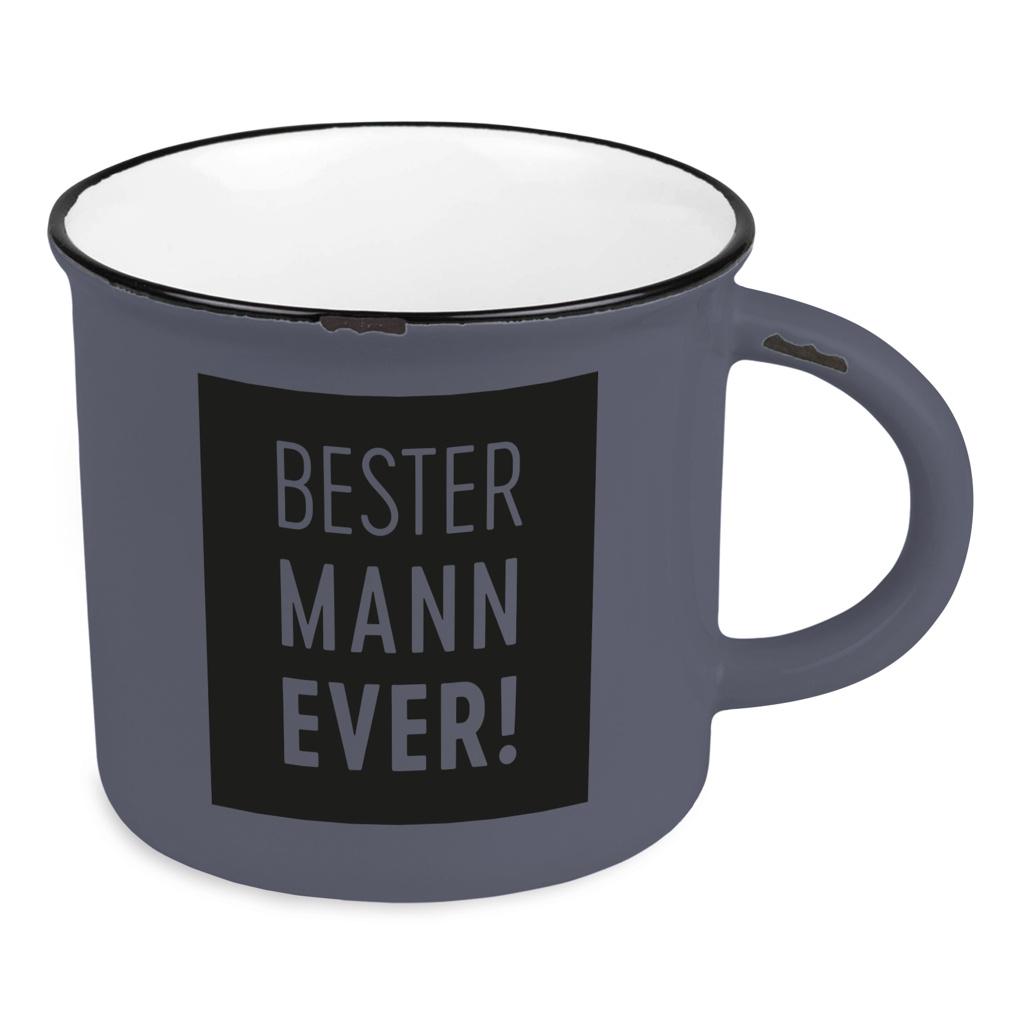 GRAFiK WERKSTATT Becher Vintage Bester Mann Ever!
