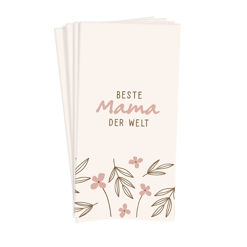 GRAFiK WERKSTATT Papiertaschentücher Beste Mama