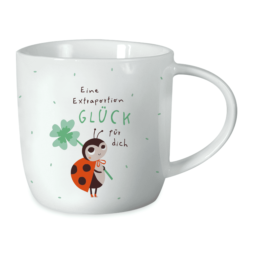 GRAFiK WERKSTATT Gute Laune Tasse Extraportion Glück