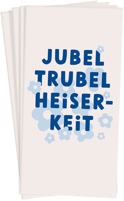 GRAFiK WERKSTATT Papiertaschentücher Jubel, Trubel, Heiserkeit