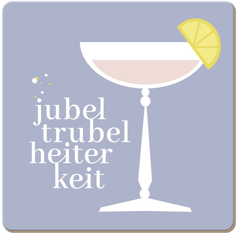 GRAFiK WERKSTATT Korkuntersetzer Jubel Trubel Heiterkeit