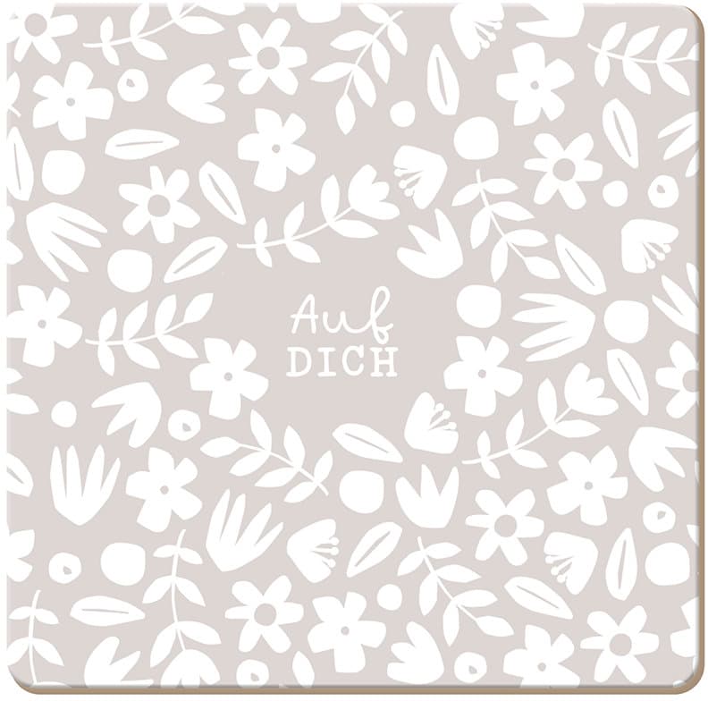 GRAFiK WERKSTATT Korkuntersetzer Auf Dich