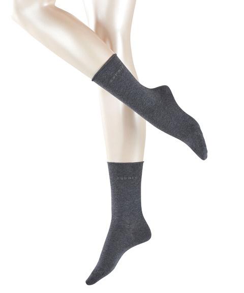 ESPRIT Damen Socken mit Rollrand Basic Easy 2er Pack