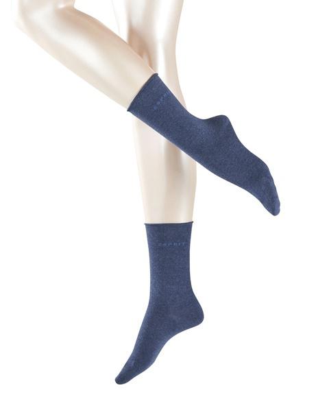 ESPRIT Damen Socken mit Rollrand Basic Easy 2er Pack