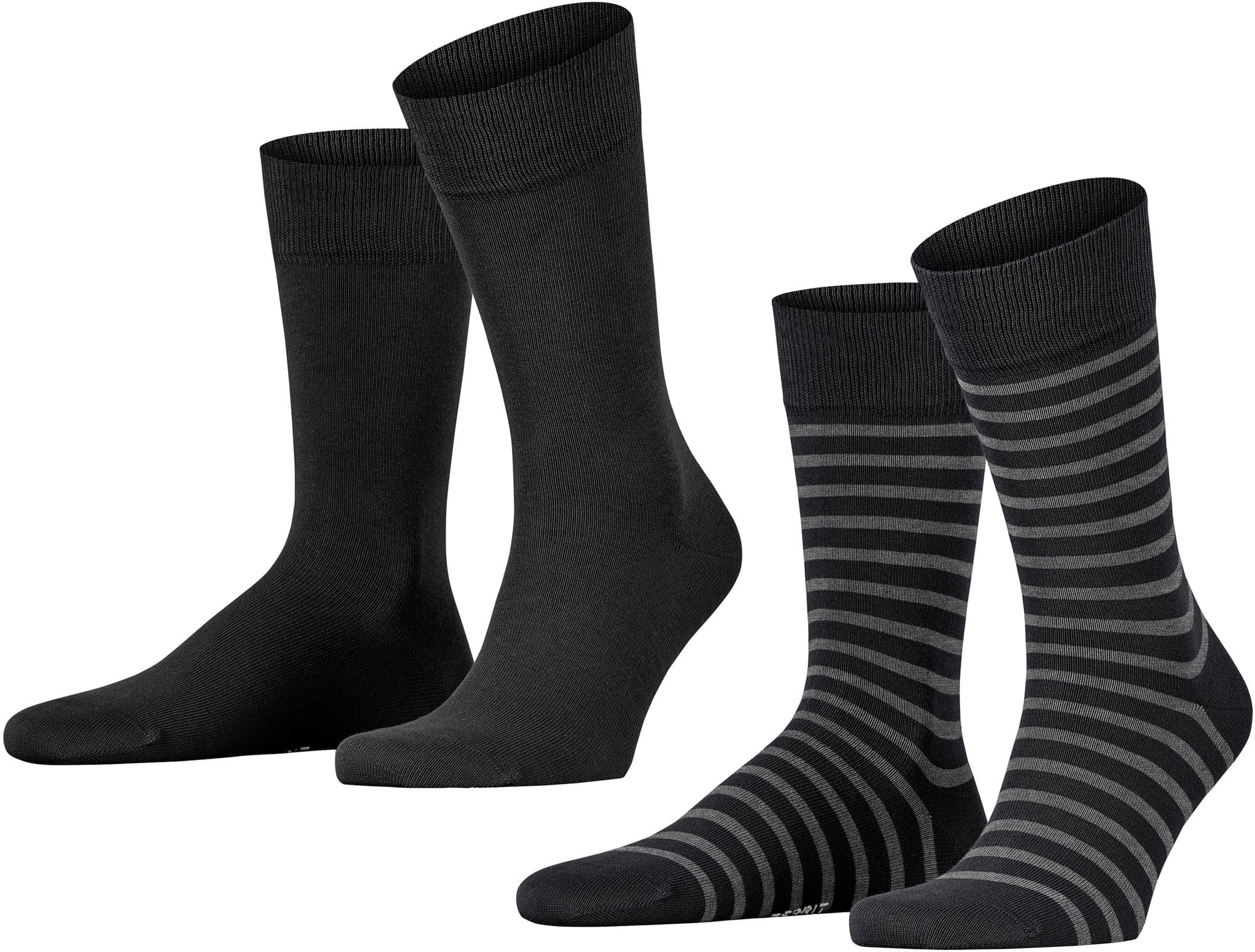 ESPRIT Herren Socken Fine Stripe 2er Pack