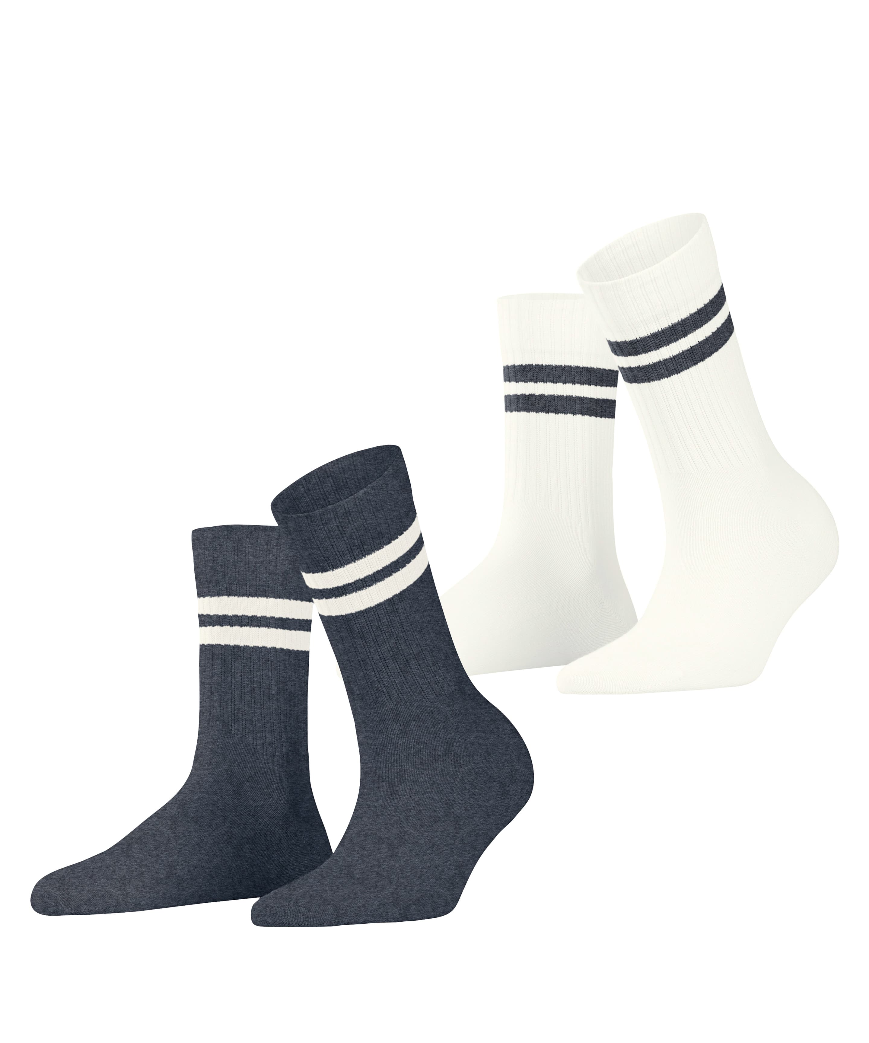 ESPRIT Damen Socken Tennis Stripe 2er Pack