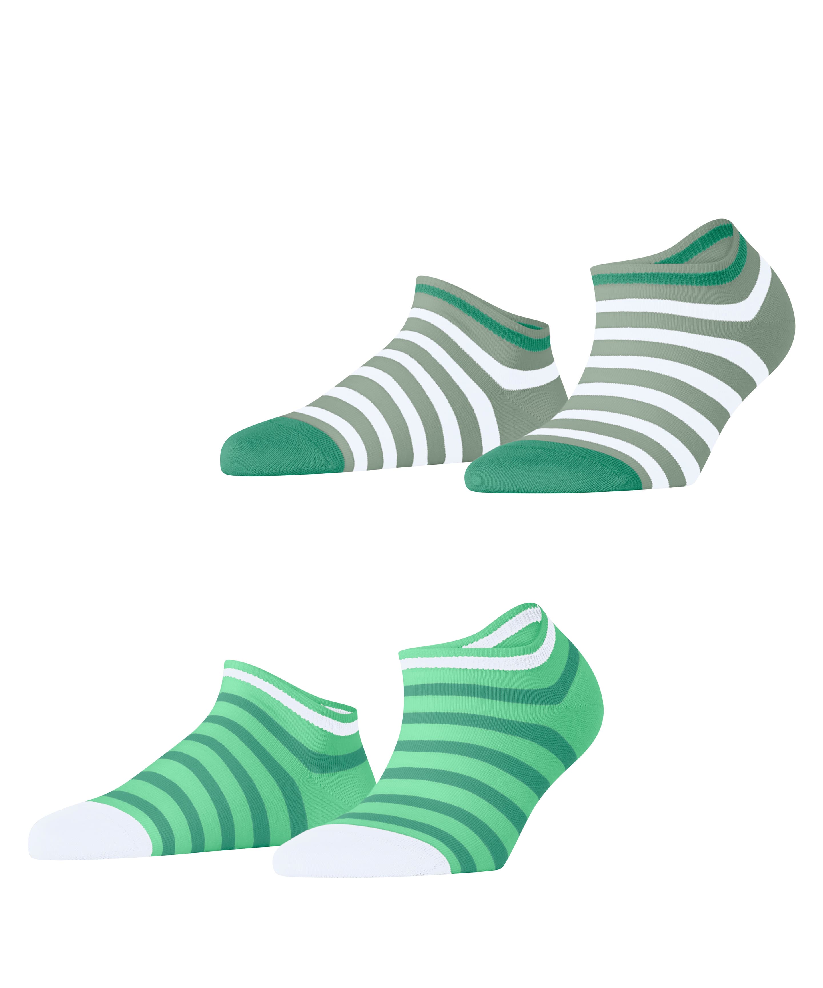 ESPRIT Damen Sneaker Socken Bold Stripes  2er Pack