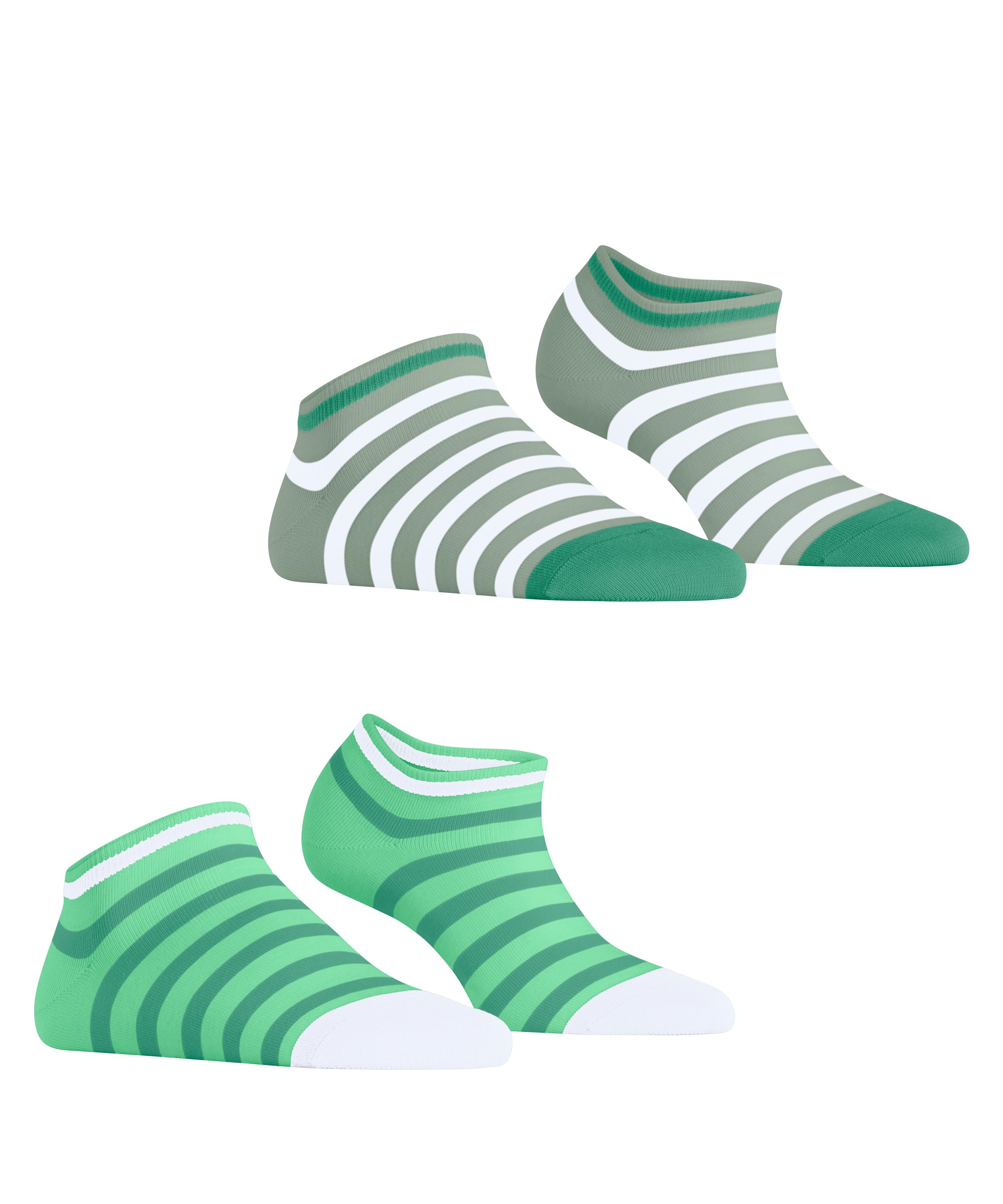 Produktbild ESPRIT Damen Sneaker Socken Bold Stripes  2er Pack 2 von 5