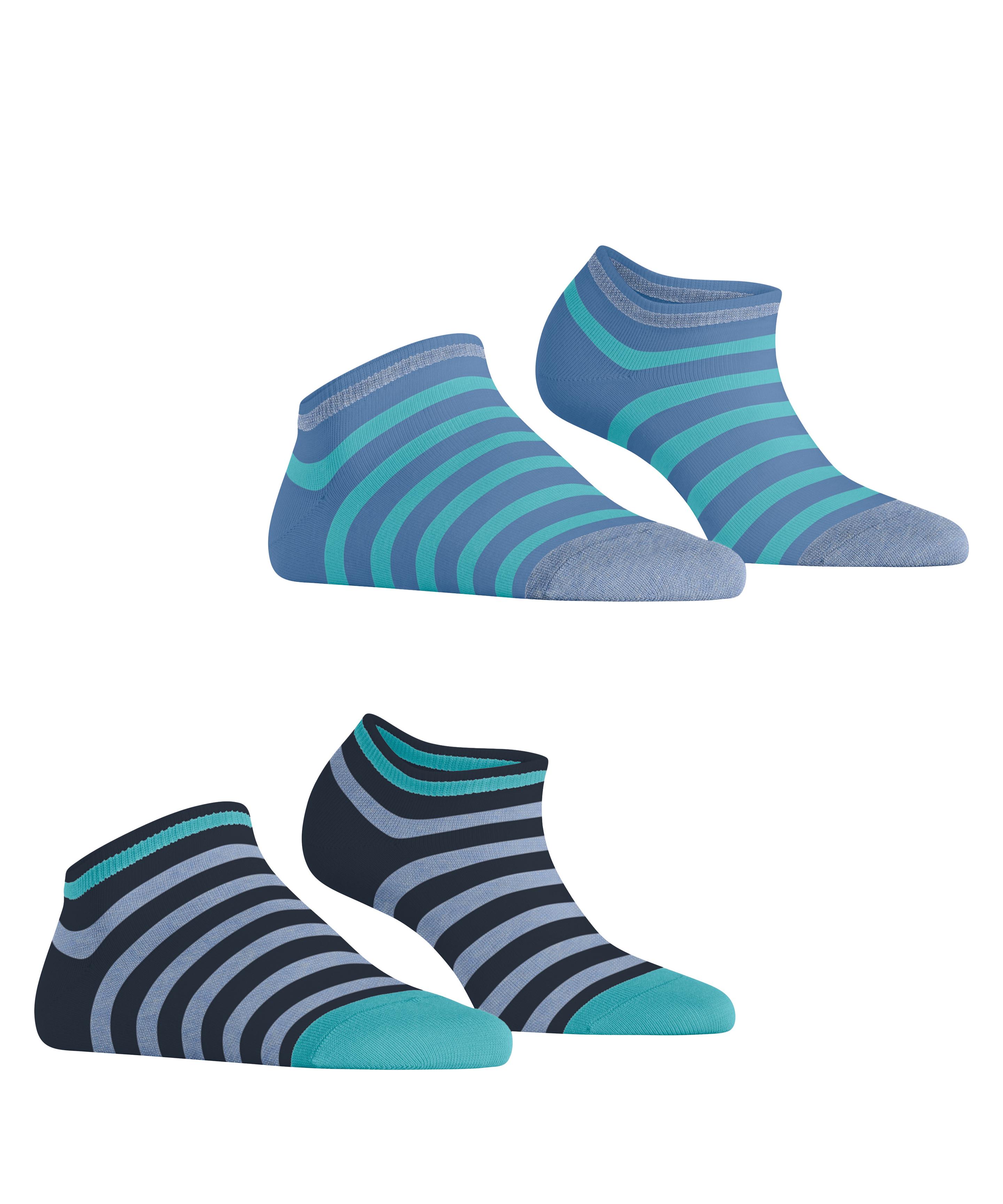 Produktbild ESPRIT Damen Sneaker Socken Bold Stripes  2er Pack 2 von 5