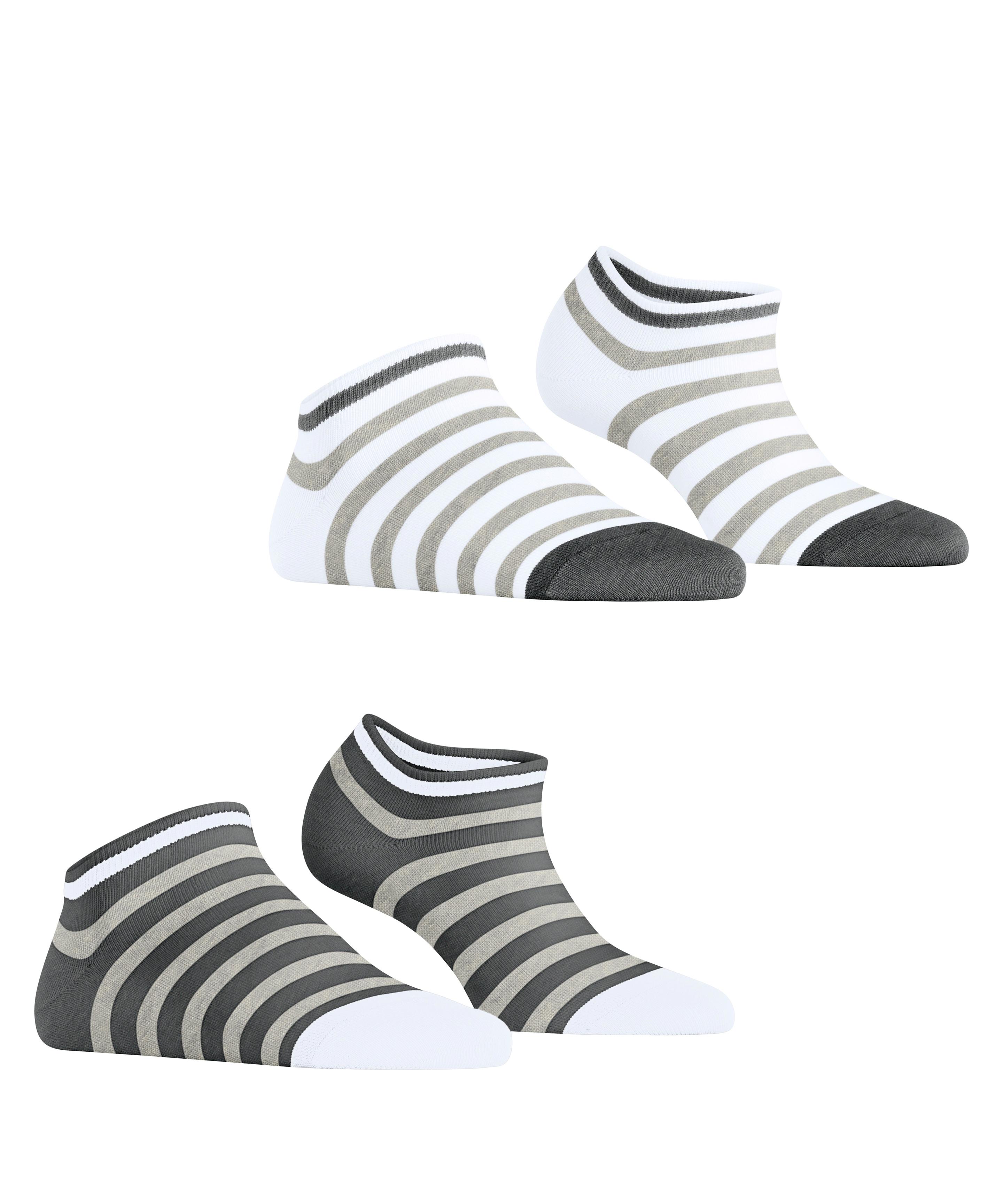 Produktbild ESPRIT Damen Sneaker Socken Bold Stripes  2er Pack 2 von 5