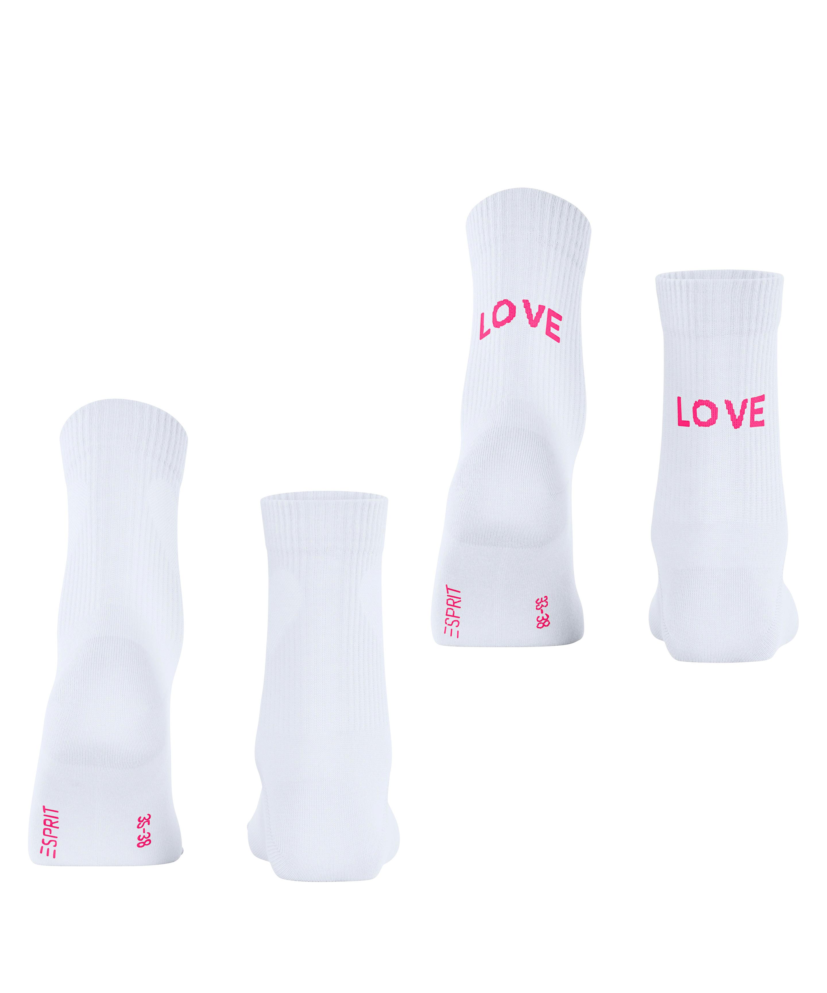 Produktbild ESPRIT Damen Kurzsocken Heart & Love 2er Pack 5 von 5