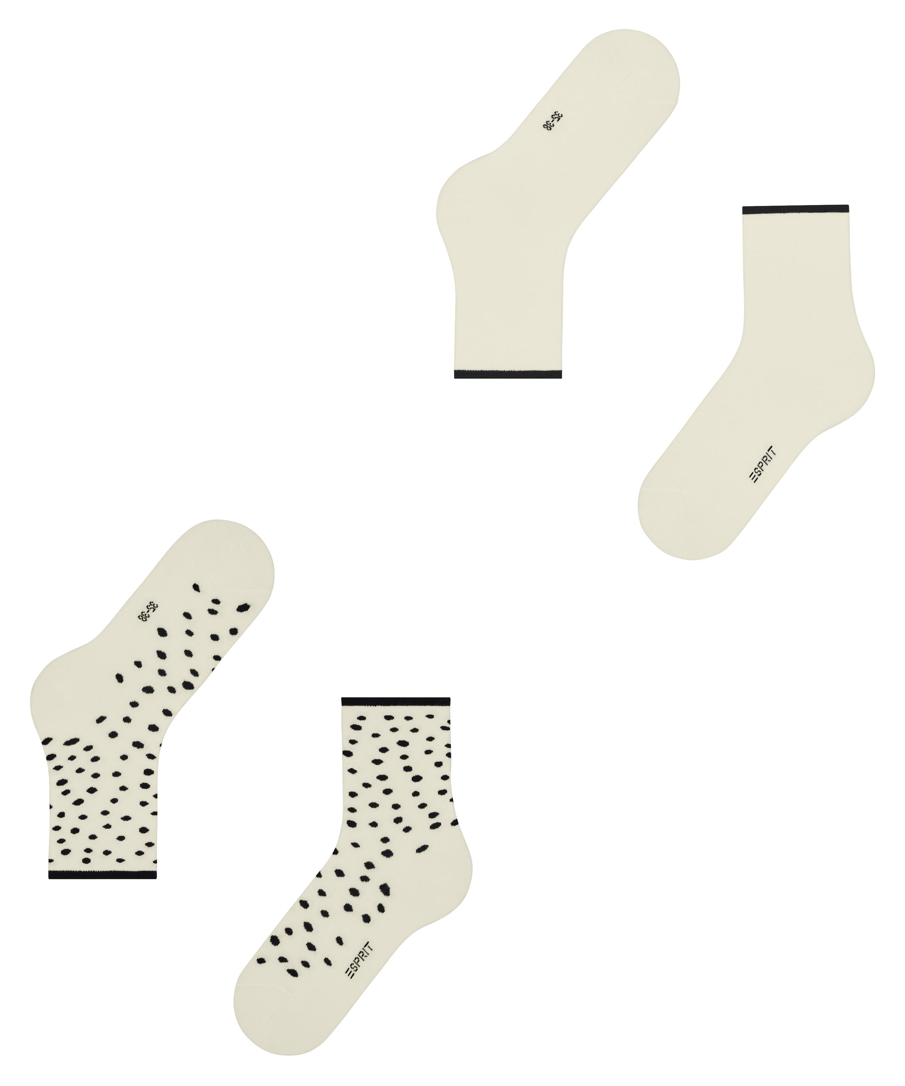Produktbild ESPRIT Damen Socken Sketched Dot 2er Pack 4 von 5