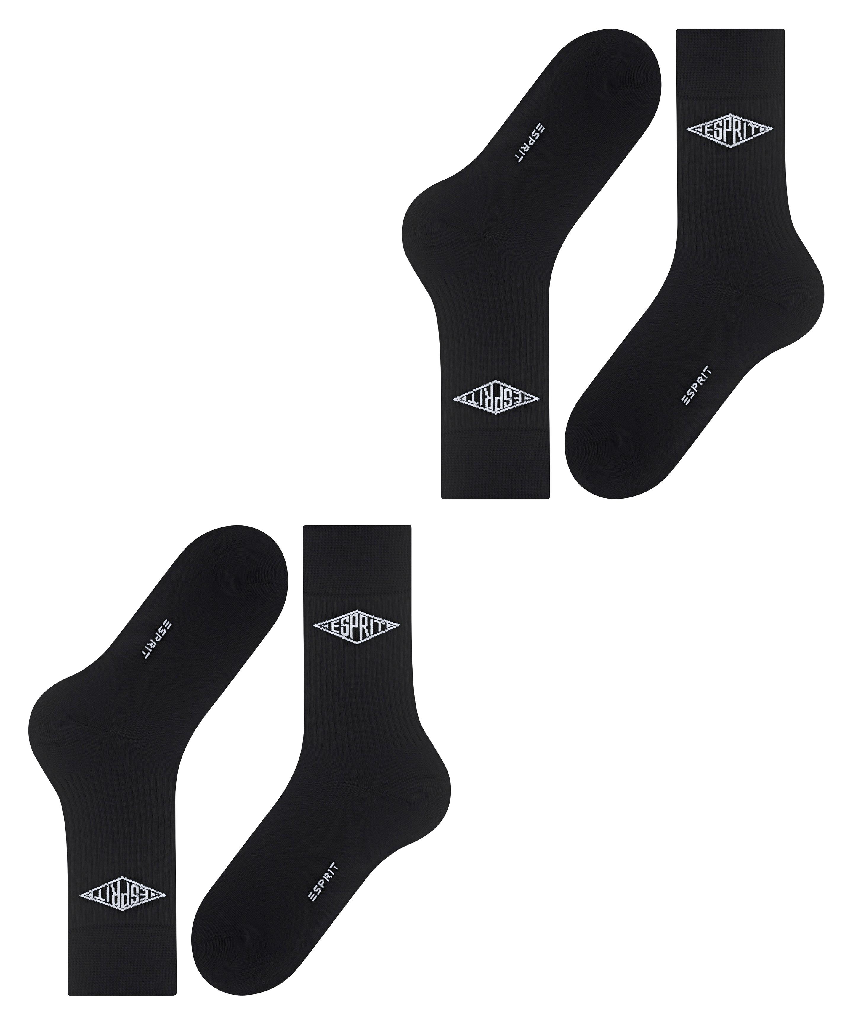 Produktbild ESPRIT Herren Socken Unisex Logo 2er Pack 4 von 5