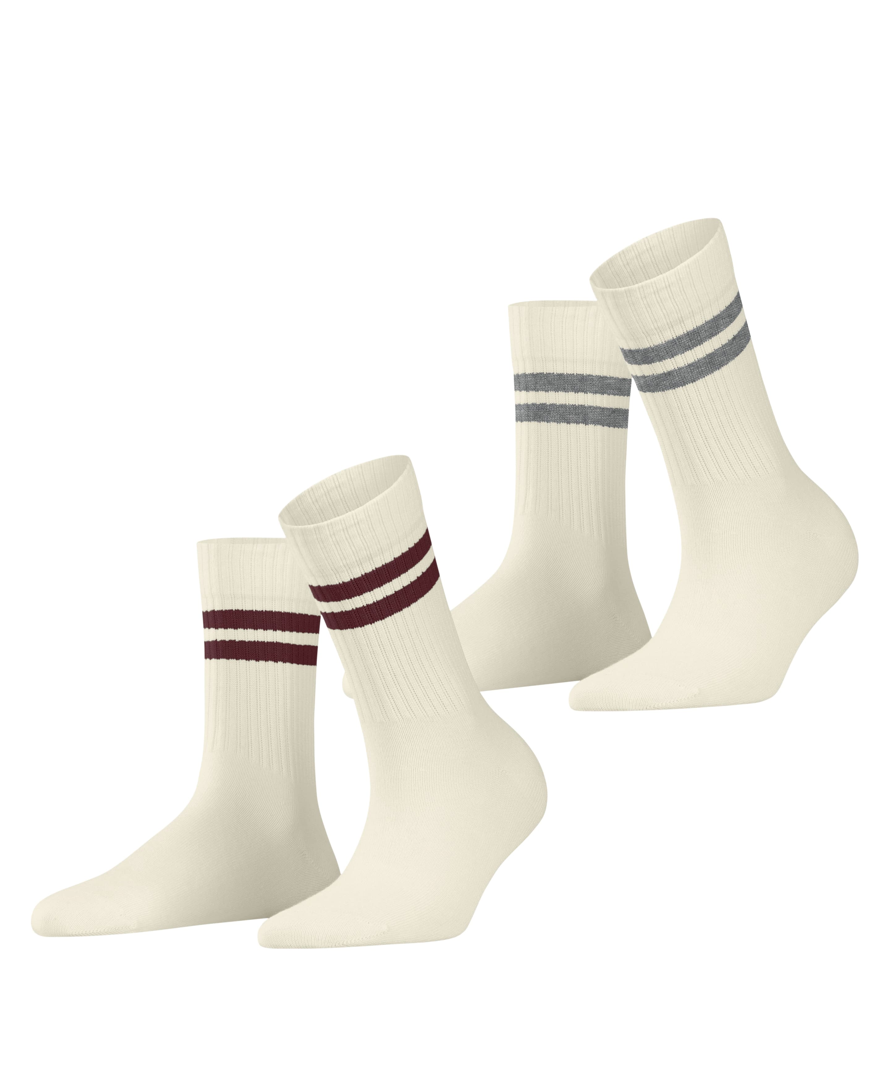 ESPRIT Damen Socken Tennis Stripe 2er Pack