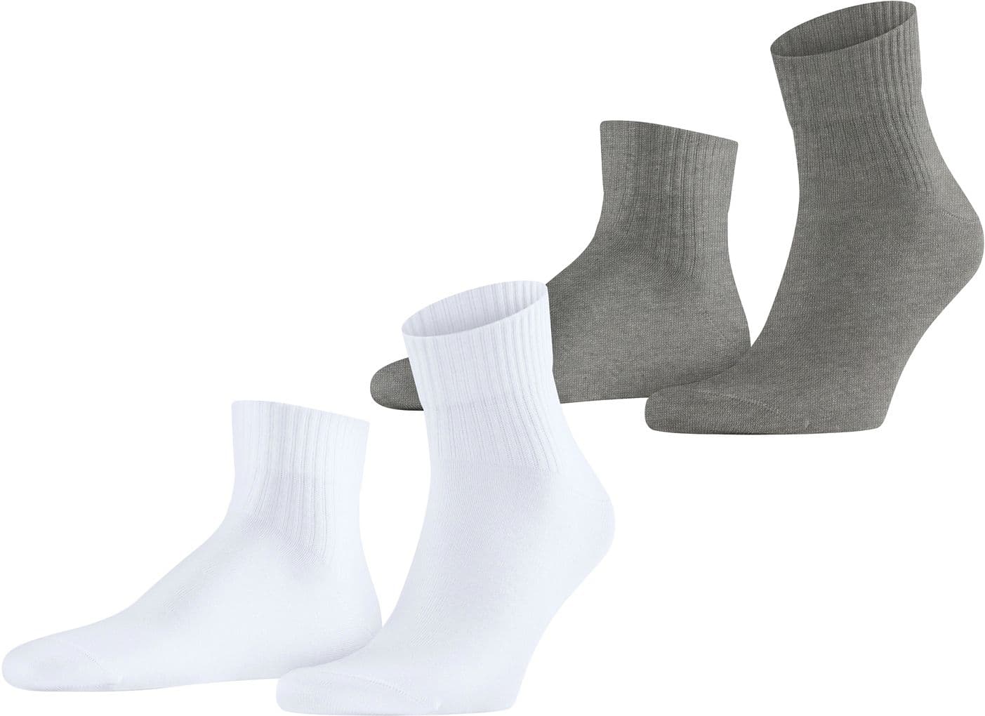 ESPRIT Herren Kurzsocken Plain Rib 2er Pack