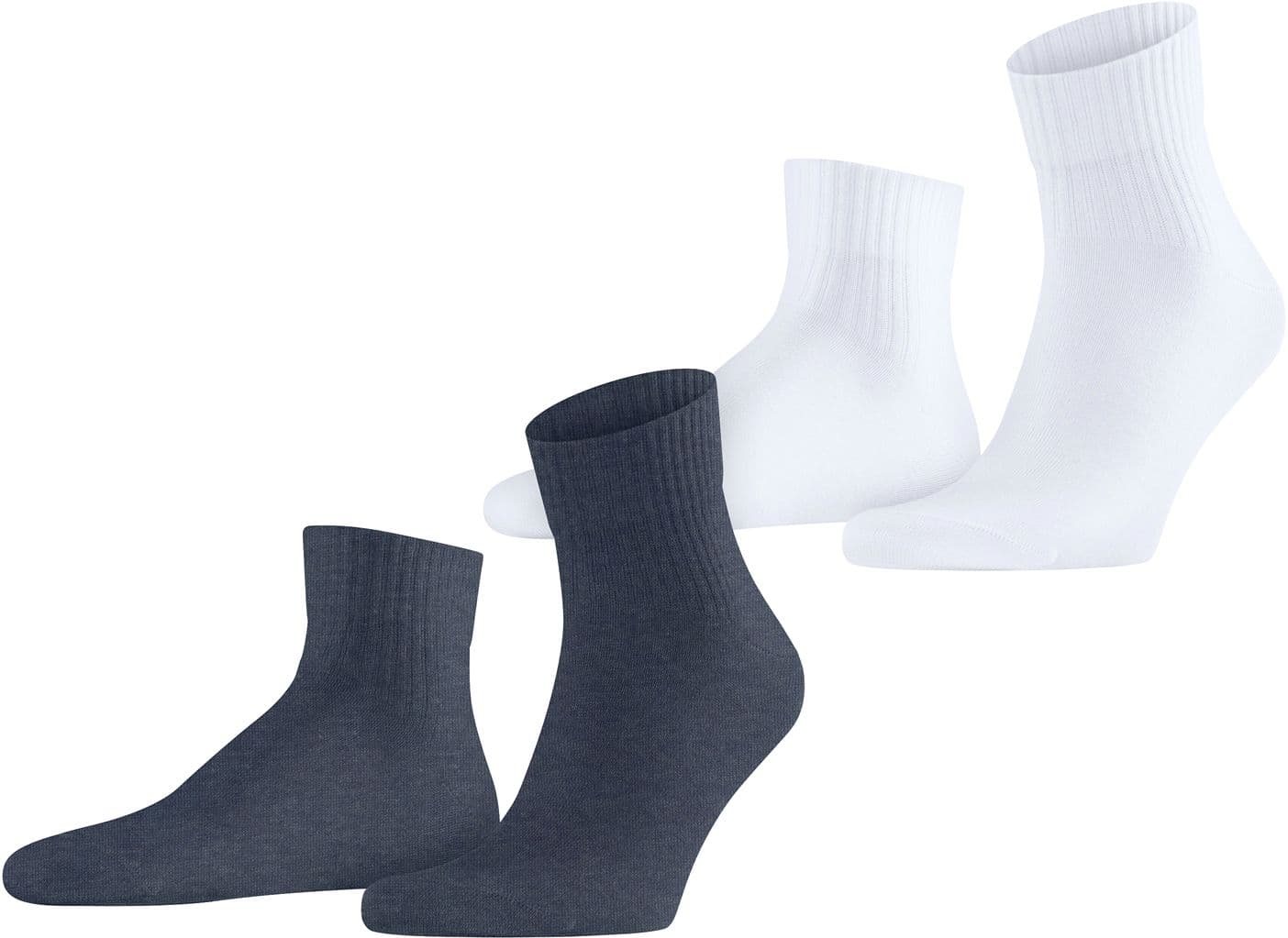 ESPRIT Herren Kurzsocken Plain Rib 2er Pack
