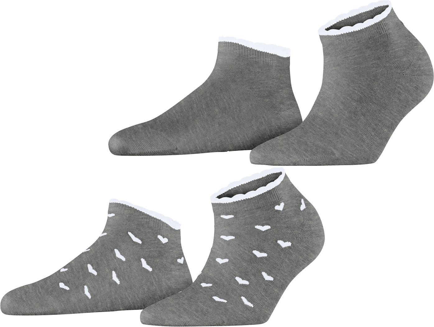 ESPRIT Damen Sneaker Socken Little Hearts 2er Pack