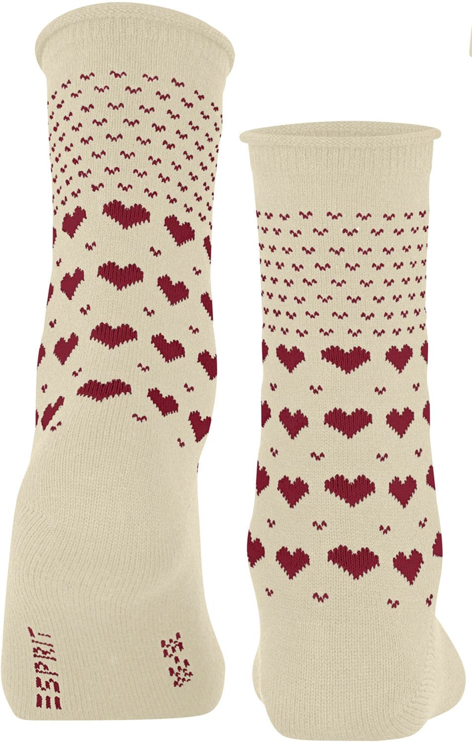 Esprit Damen Socken Warming Hearts mit Handwärmer