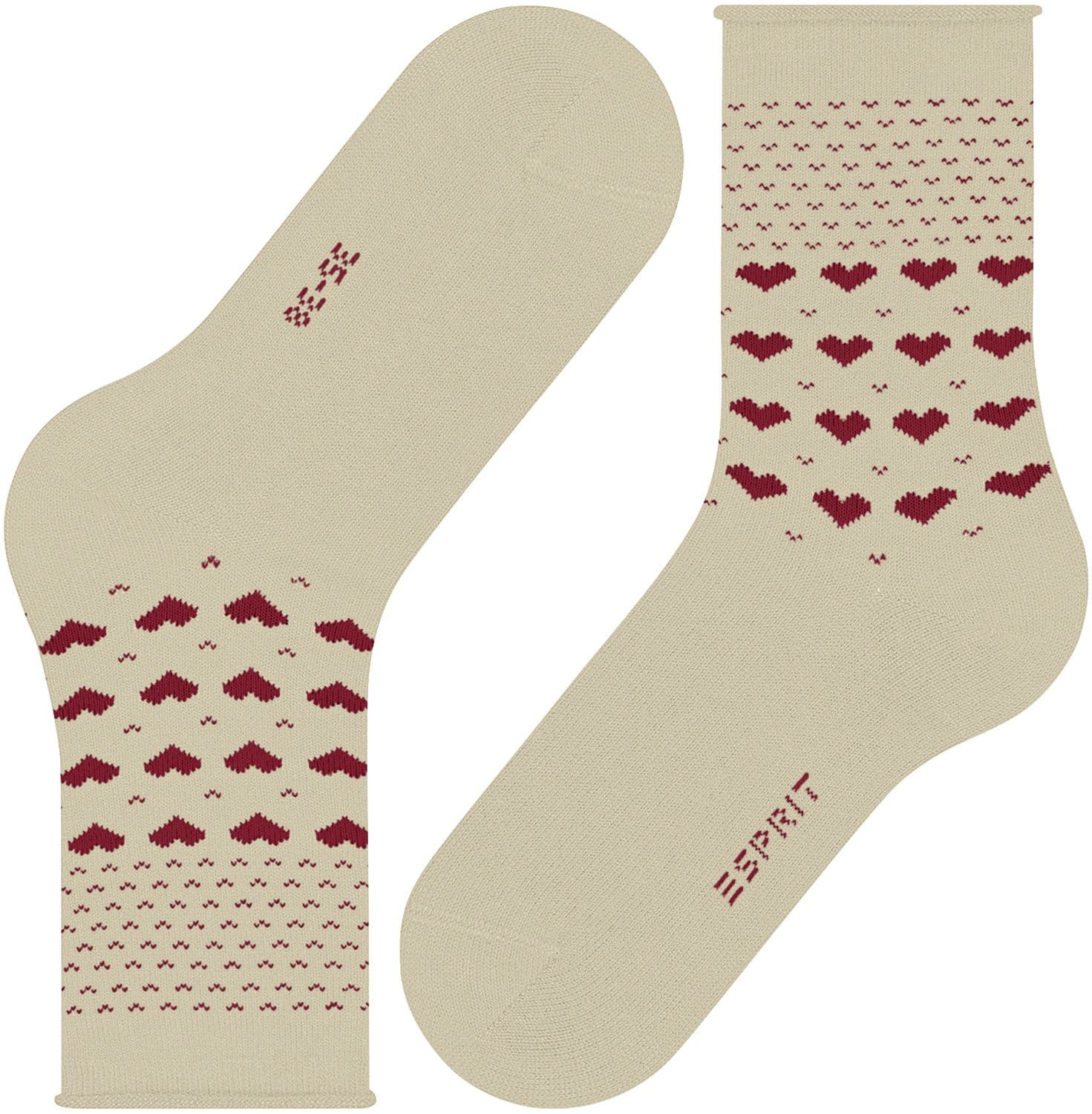Esprit Damen Socken Warming Hearts mit Handwärmer