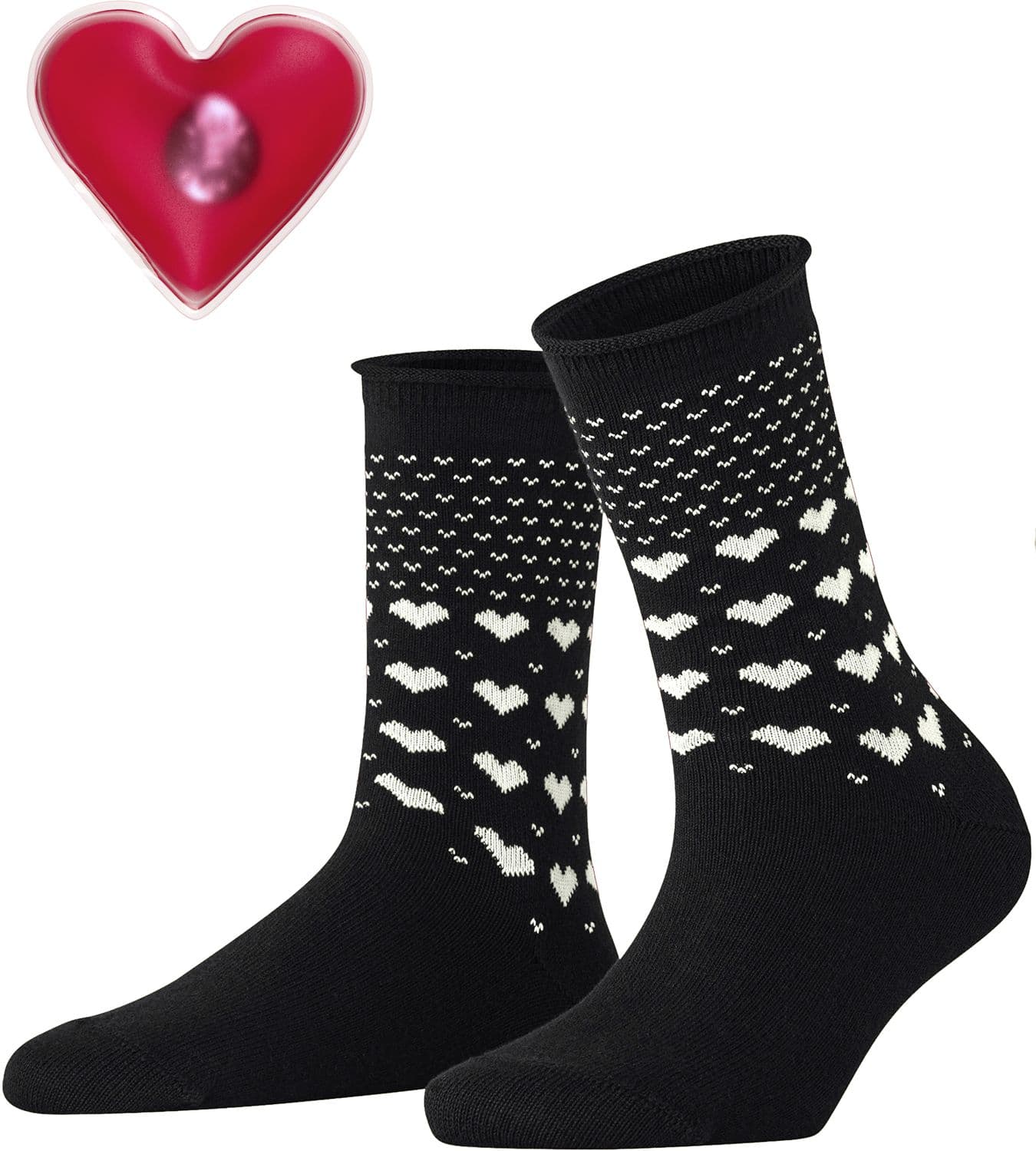 Esprit Damen Socken Warming Hearts mit Handwärmer