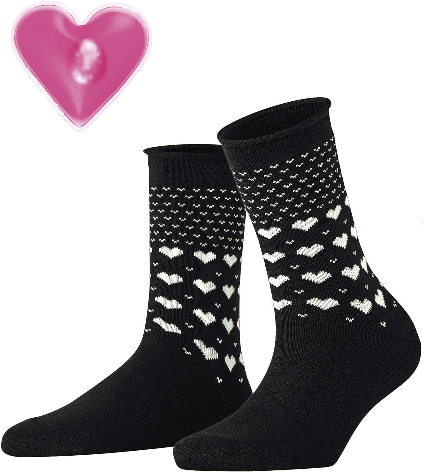 Esprit Damen Socken Warming Hearts mit Handwärmer