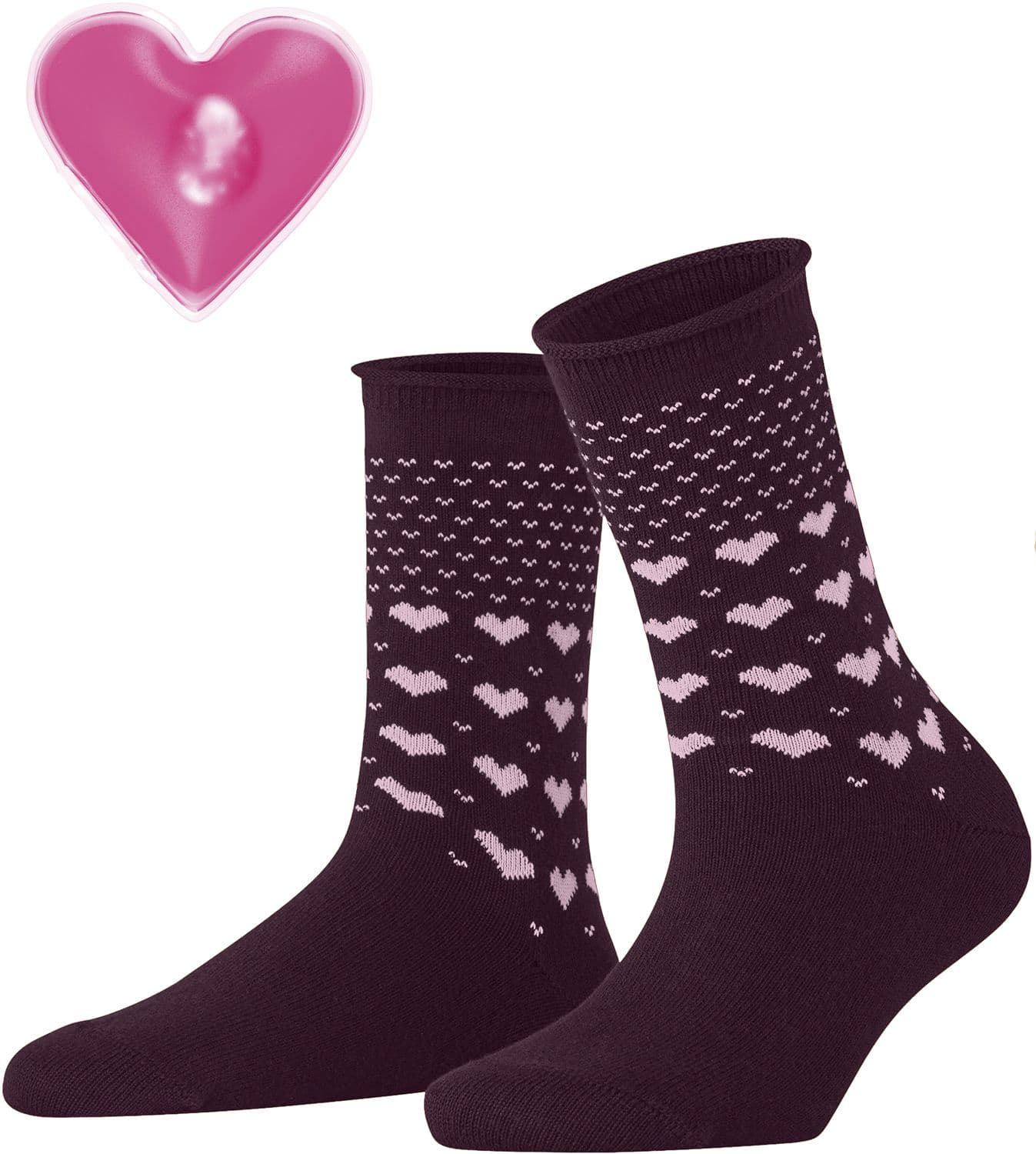 Esprit Damen Socken Warming Hearts mit Handwärmer