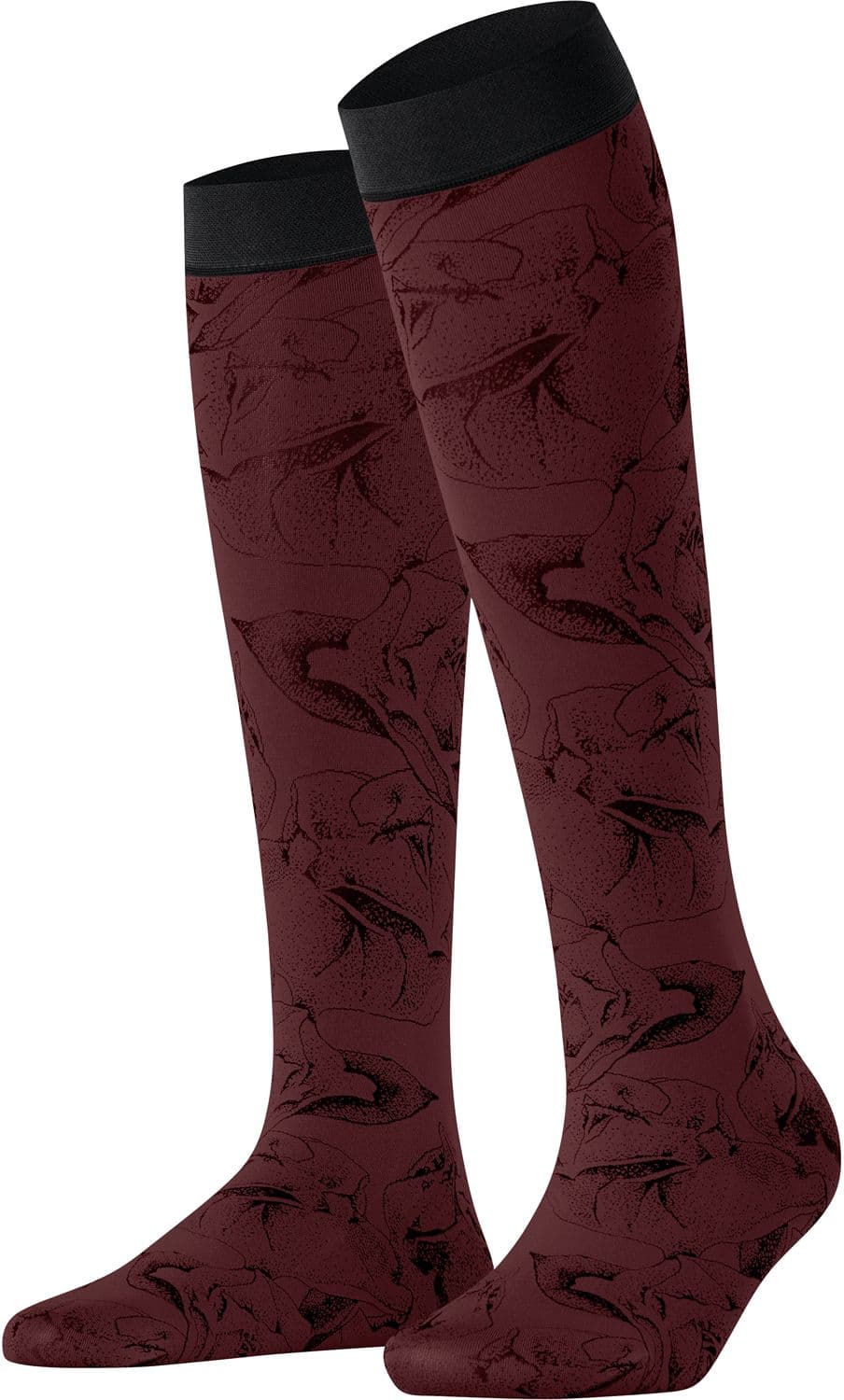 FALKE Damen Kniestrümpfe Rose Brush 40 DEN