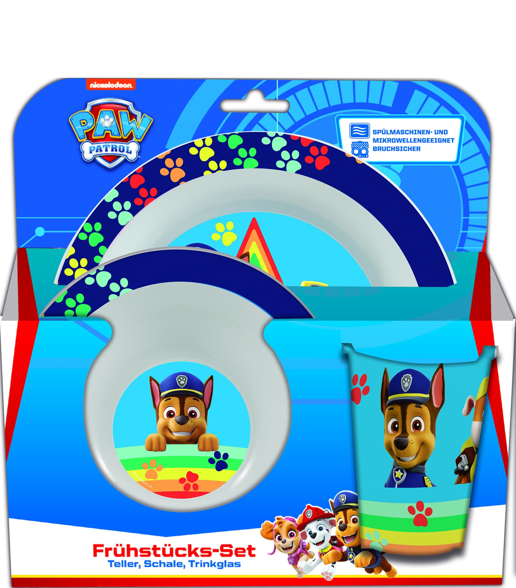 p os Handel - Paw Patrol - 3tlg. Frühstücksset