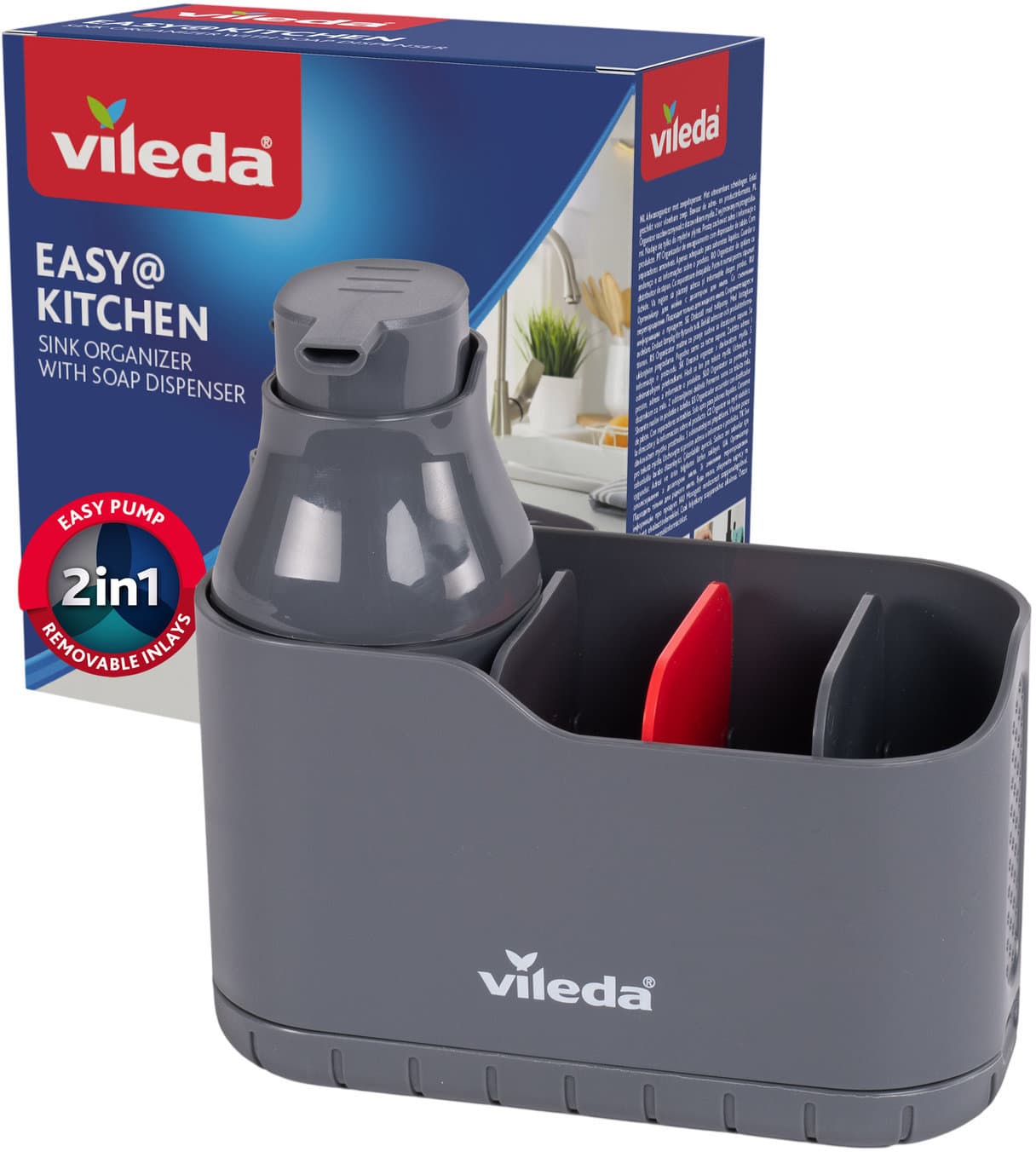 Vileda Spülbeckenorganizer mit Seifenspender