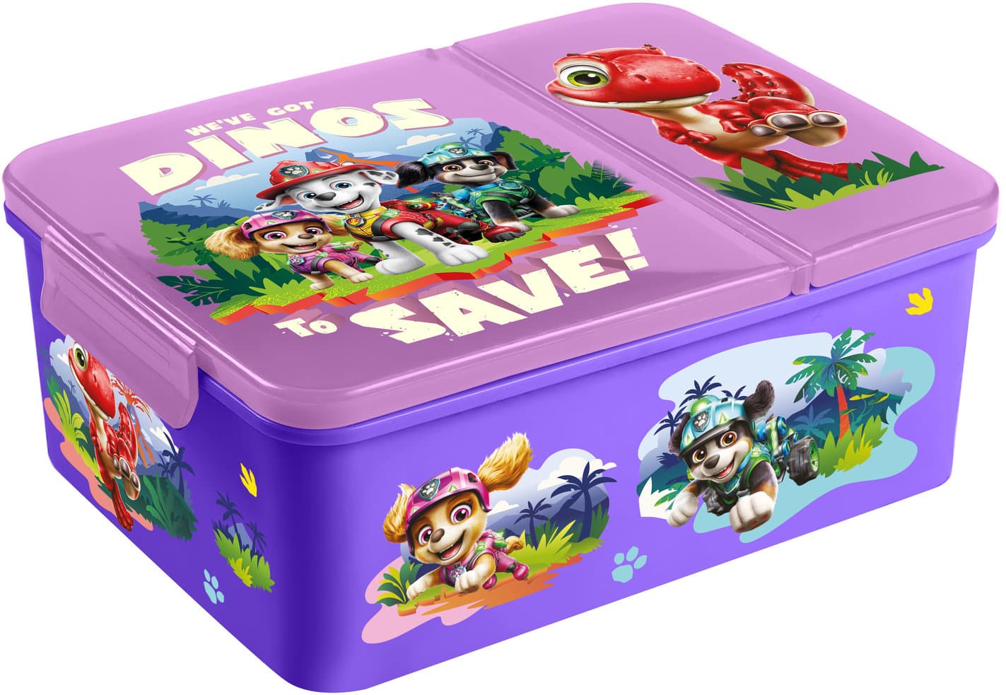 p os Paw Patrol Brotdose zweigeteilt